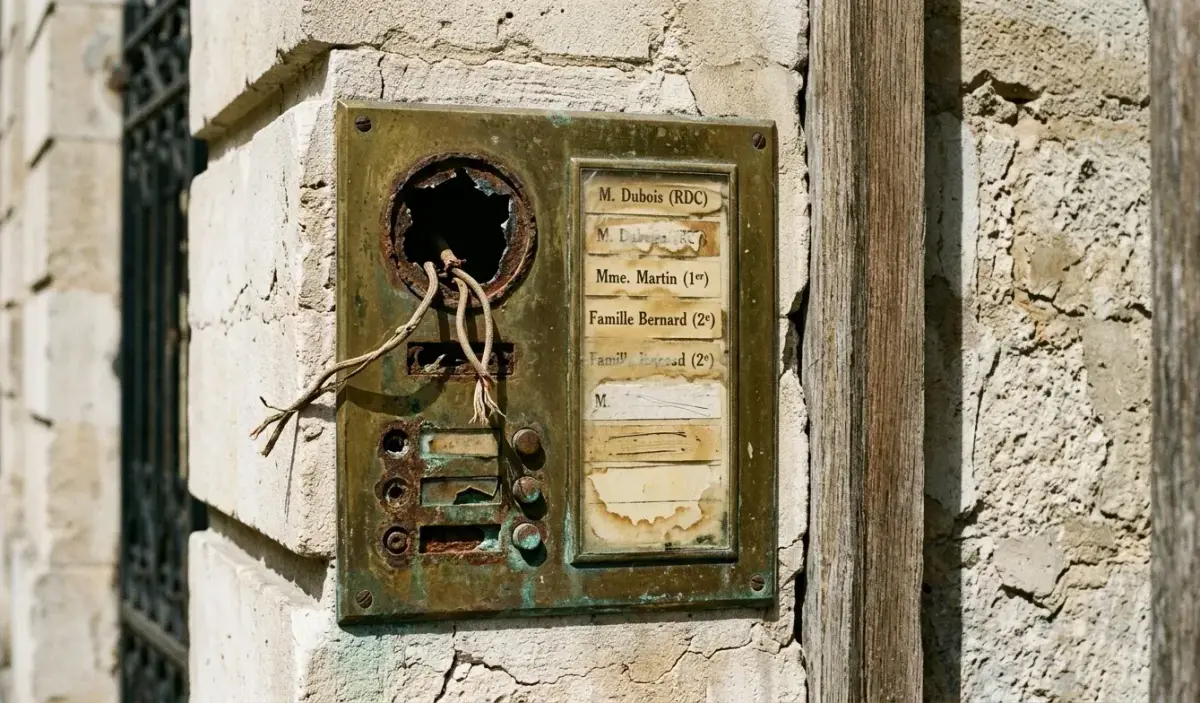Interphone et visiophone à Chelles — avant (chantier 5)