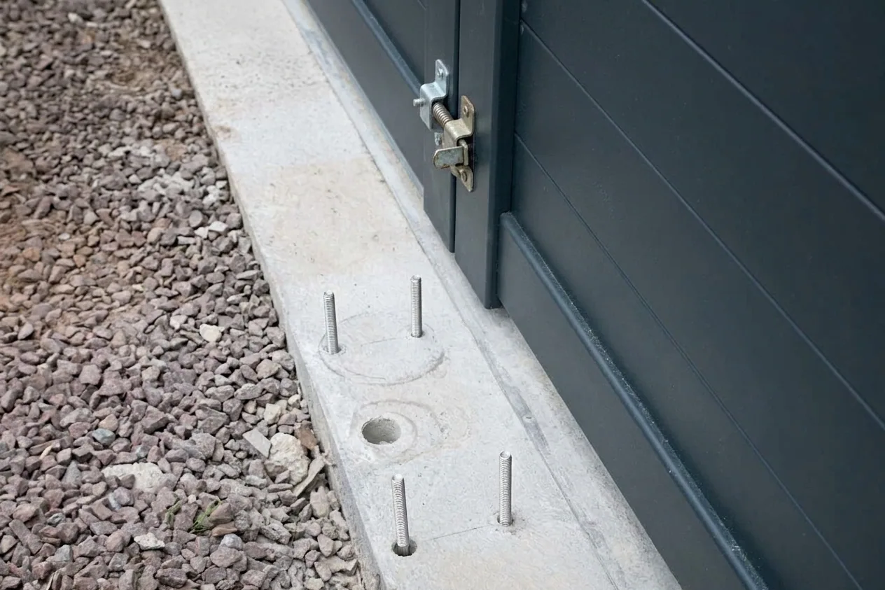 Motorisation portail, garage et volets à Chelles — avant (chantier 6)